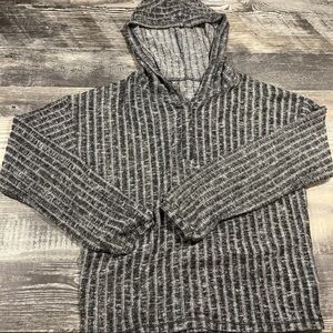 American Eagle Outfitters Charcoal Hooded Sweater